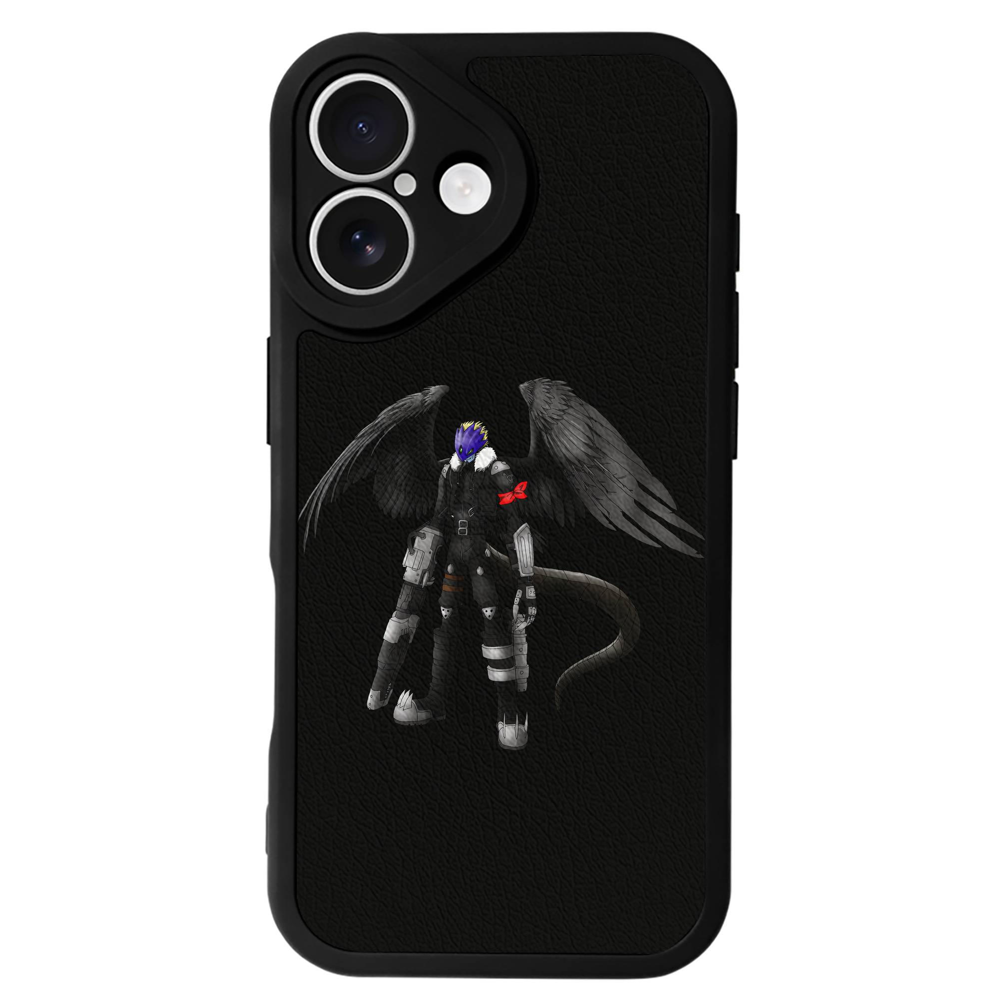 （画像用） Digimon デジタルモンスター/デジモン 【iPhone 16シリーズ対応】シリコンスマホケース（レザー調） 材質：シリコン